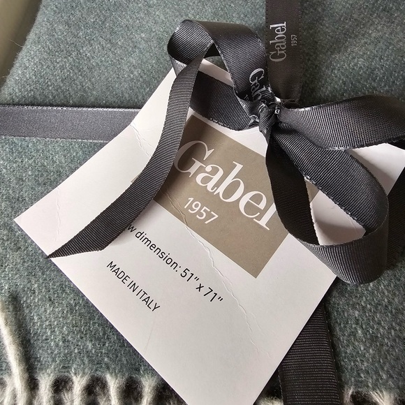 Gabel 1957 Italy Throw 51"x71” 41% Wool, 10% Cashmere, boxed luxury blanket - Picture 5 of 5